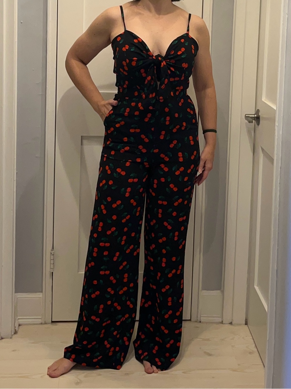 Romeo & Juliet Couture Cherry Jumpsuit
